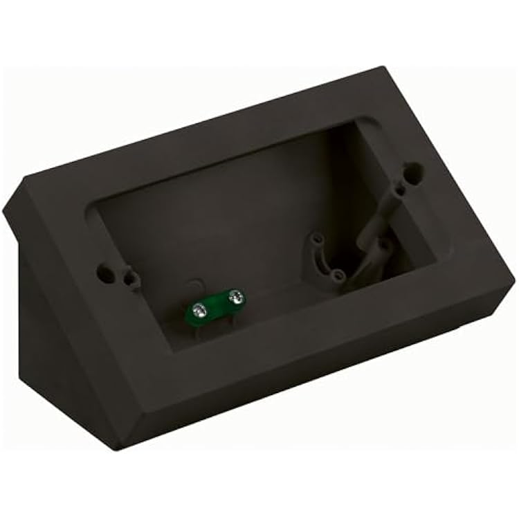 VIMAR 30784.G Linea Tilted Desktop Box, 4 Modules Installation, in Double Version: 1-Maximum Depth 32 mm, 2-Maximum Depth 44 mm, to be Completed with Stand and Plate.