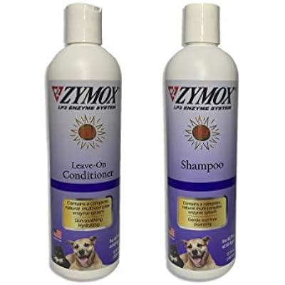 Zymox Enzymatic Shampoo and Rinse Set for Itchy Inflamed Skin Size:Set