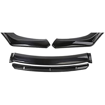 Front Bumper Lip Compatible for Mazda 2 3 5 6 CX-3 CX5 CX-9 Spoiler Splitter Body Kit Guards wStrut Rod Universal Fit Car AccessoriesBlack
