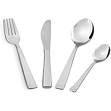 Barazzoni ESMERALDA 711900024 Cutlery Set, Stainless Steel, 9.6 x 7.1 x 2.6 inches (24.5 x 18 x 6.5 cm), 24-Piece Set