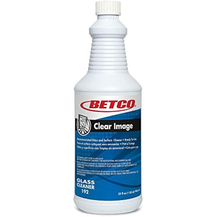 Betco 1921200 Clear Image Glass and Surface Cleaner Refill Bottle, 32 Oz.