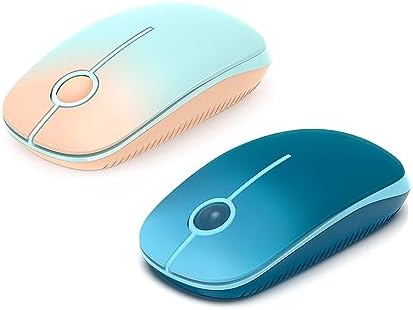 VssoPlor Wireless Mouse, 2.4G Slim Portable Computer Mice with Nano Receiver for Notebook, PC, Laptop, Computer