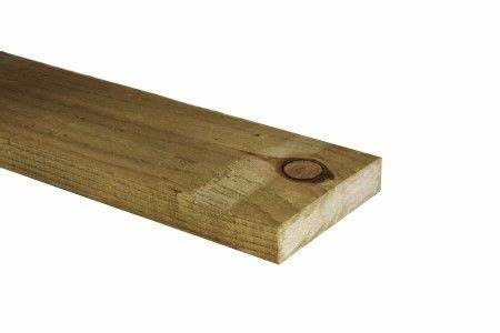 Pressure Treated Softwood Timber 3" x 1" (75mm x 22mm) - 3.6 Metres, Sawn Treated Wood Timber Post Wooden 75x22mm 3x1" (10)