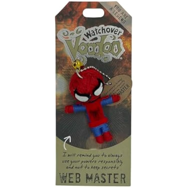 Watchover Voodoo 3-Inch Web Master Keychain - Handcrafted Gift to Bring Good Luck and Positivity Everywhere You Go