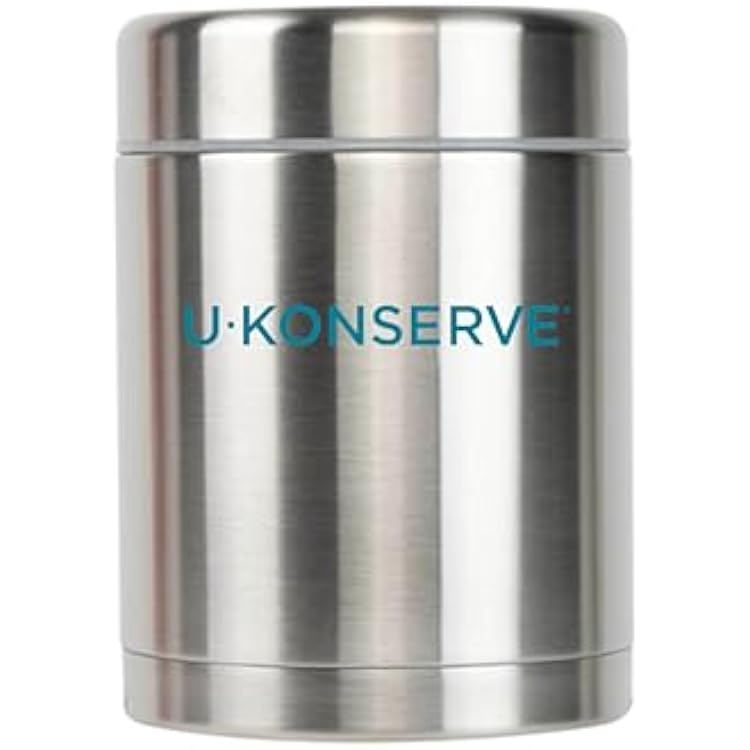 U Konserve Stainless Steel Insulated Food Jar Vacuum Sealed Thermos for Hot and Cold Food Wide Mouth - Leak-Proof Container BPA Free 12 Ounce