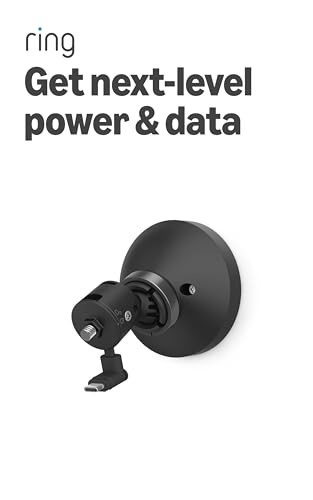 Ring PoE+ Converter Mount Ethernet power and data connection, compatible with industry standards, multiple mounting options, Black