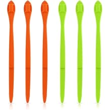 6 Pack Orange Peeler Tool Citrus Fruit Opener Kitchen Cutter Plastic Orange Peelers Tools Lemon Citrus Remover Easy Open Citrus Peel Cutter Vegetable Slicer Kitchen Accessories (Orange + Green)
