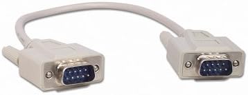 1 Foot DB9 9 Pin Serial Port Cable Male/Male RS232