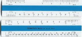 Staedtler Flat Scale, 12 Inch Architectural Scale Ruler, 56189-10BK
