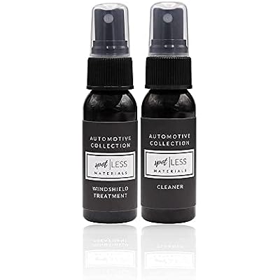 spotLESS MATERIALS Windshield Treatment Kit - Advanced Hydrophobic Coating and Cleaner for Automotive Glass
