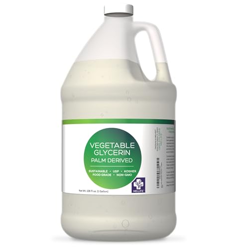MD.LIFE Glycerin Liquid 1 Gallon Food Grade USP for Skin, Hair, Crafts & Soap