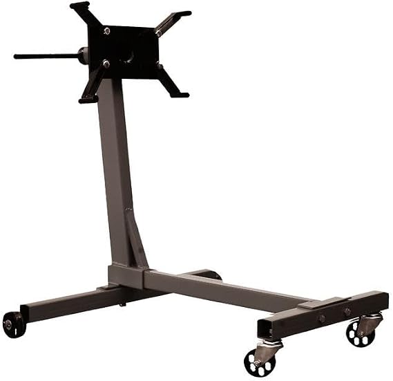 450kg Engine Stand – Heavy Duty Rotating Motor Mount with Adjustable Arms & Swivel Castor Wheels