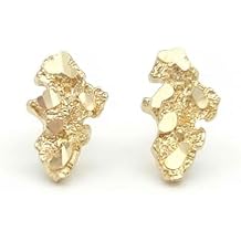 10k Yellow Gold Small Nugget Earrings