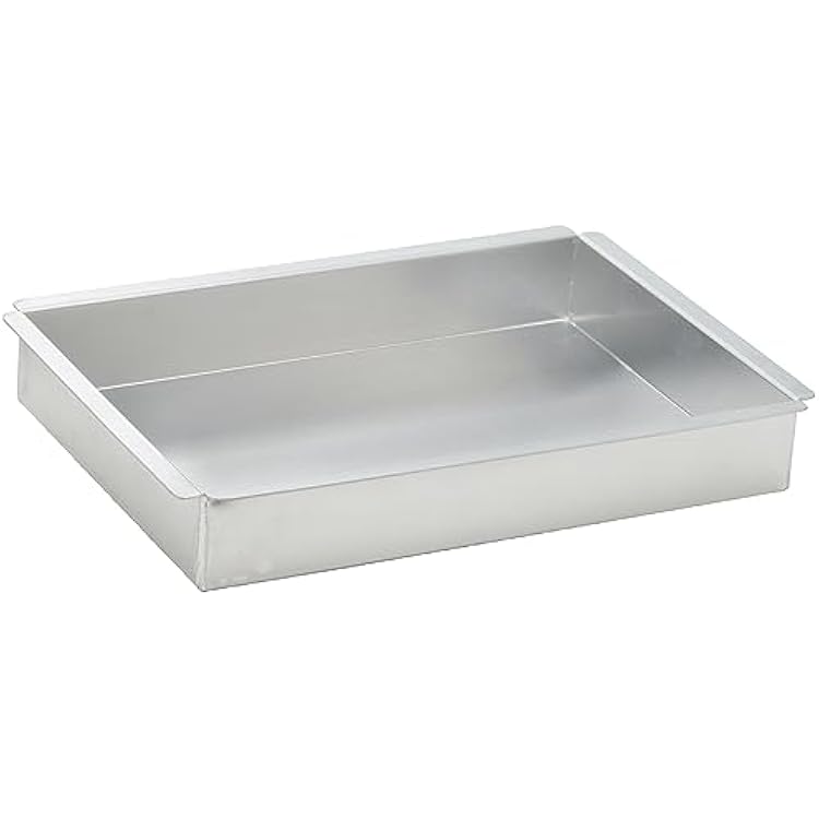 Winco 2-Inch Deep Aluminum Rectangular Cake Pan, 9-Inch by 13-Inch