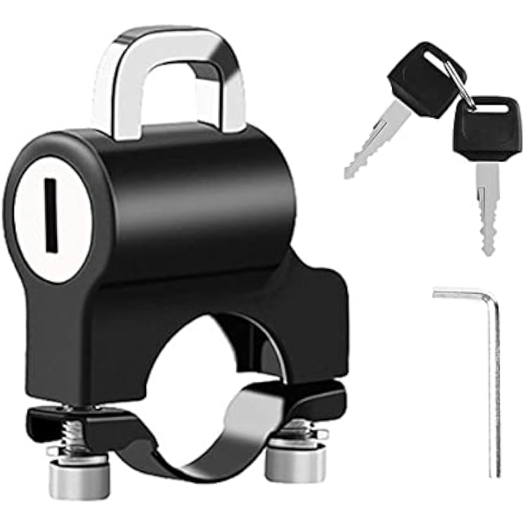 Windance 22mm 78 Motorcycle Helmet Lock,Bike Handlebar Tubing Helmet Lock Anti-Theft Padlock for Electric Scooter Motorbike