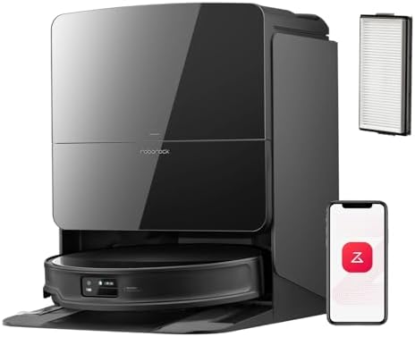 roborock Saros 10R Robot Vacuum and Mop with 2 Pcs Washable Filter