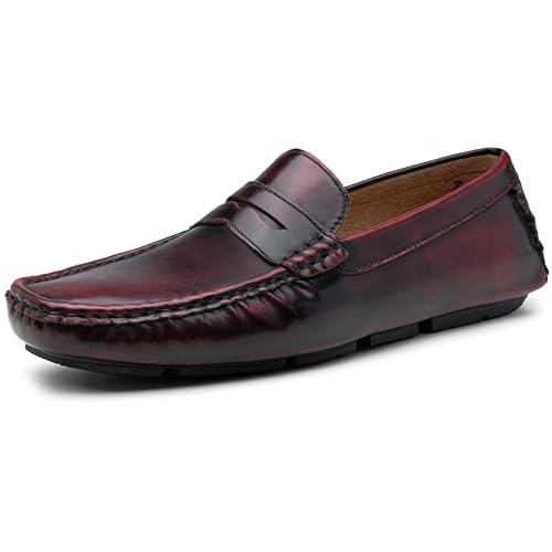 Jousen Mens Loafers Casual Slip On Shoes Soft Penny Loafers for Men Lightweight Driving Boat Shoes