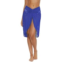 Becca Women's Color Play Multi Wrap Sarong, Casual, Beach Cover Ups for Women