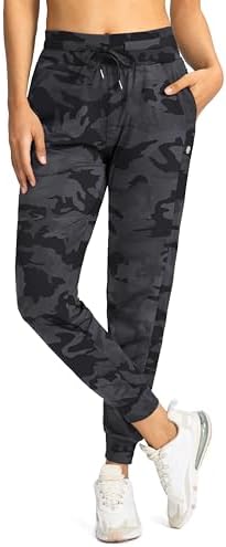 G Gradual Women's Joggers Pants with Zipper Pockets High Waisted Athletic Tapered Sweatpants for Women Workout Lounge