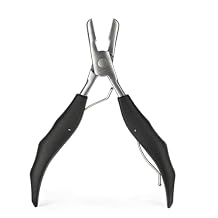 Fusion Hair Extension Crusher, Fusion Crusher Tool for Keratin Hair Extensions Hairs Extension Remove Tool for Keratin, Black Hairs Extensions Opener and Removal Tools for Installing Removing