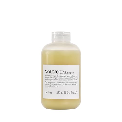 Davines NOUNOUShampoo, Nourishing Cleanser for Damaged, Processed or Brittle Hair - Restores Natural Softness, Shine & Body with Lupin- Hydrates Chemically Treated Hair
