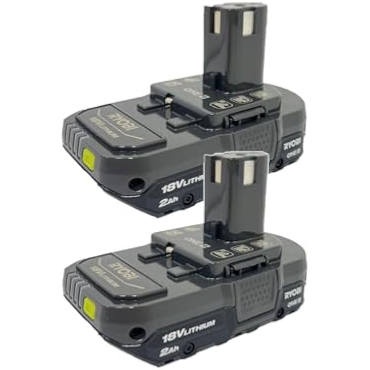 RYOBI P161 P190 2 pack  18 volt ONE 2.0Ah Compact Lithium-Ion Battery