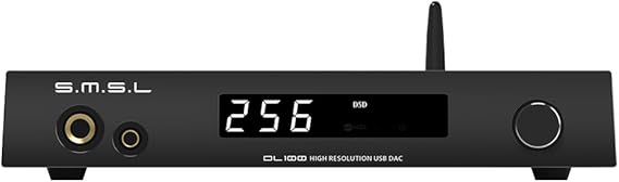 SMSL DL100 Audio Decoder Earphone Amplifier,4*CS43131 Chip,HDMI(ARC) Can be Decoded for TV, Dual Mode ISB,6.35mm+4.4mm Dual Headphone Output,XLR Balanced+RCA Output,Full Function Remote Control