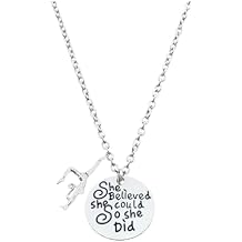 Infinity Collection Gymnastics Charm Necklace, Gymnastics Jewelry - Non-tarnished Gymnast Necklace - Gift For Gymnast