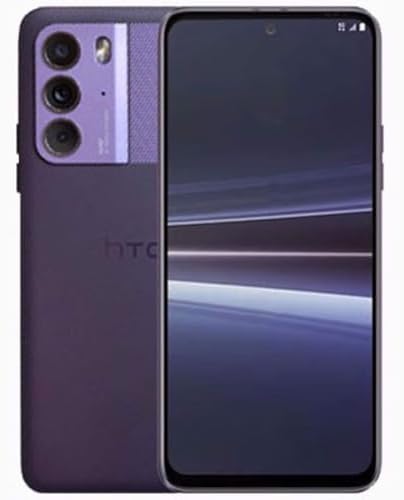 HTC U23 5G Dual 128GB ROM 8GB RAM Factory Unlocked (GSM Only | No CDMA - not Compatible with Verizon/Sprint) NGP Wireless Charger Included, Global Smartphone Mobile Cell Purple