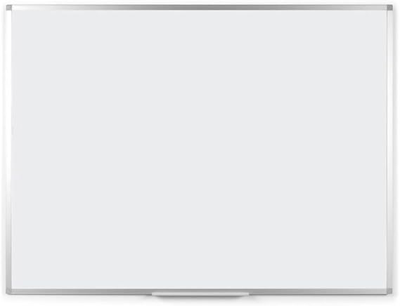 18" (1.5 ft) Width x 24" (2 ft) Height - White Steel Surface - Aluminum Frame - Rectangle - Horizontal/Vertical - Wall Mount - 1 Each-MA02759214-Office Supplies