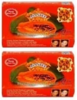 Thai Papaya Herbal Skin Whitening Soap 125g (Pack of 2)