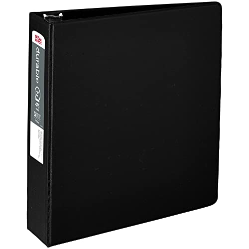 OfficeMax Durable Reference Binders with Round Ring 2, Black