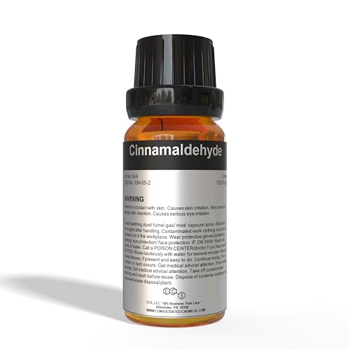 Cinnamaldehyde High Purity Aroma Compound 15mL 0.5 FL Oz