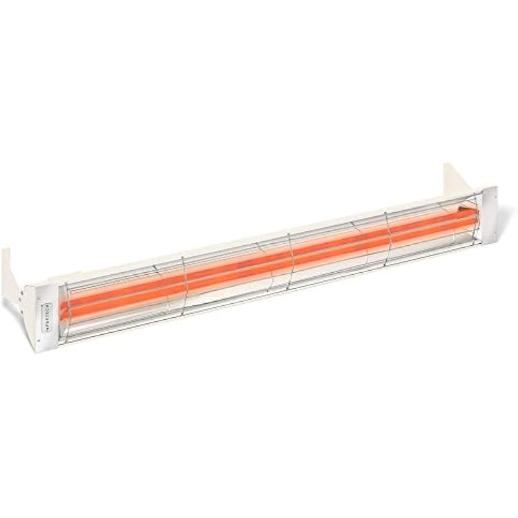Infratech WD-6024 BI Stainless Steel 61.25 Dual Element Fixture 6000 Watt, 240 Volt, Biscuit Finish