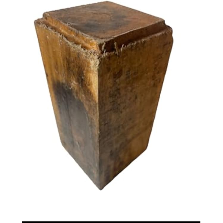 Spalted Tamarind Wood Lumber, 3x3x6 Inches, for Peppermills, Knife Scales, Woodworking Projects