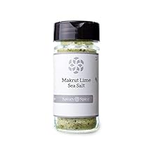 Savory Spice Makrut Lime Sea Salt - Lime Seasoning Salt with Makrut Lime Leaves | Lime Salt for Rimming Margaritas & Cocktails (Medium Jar - Net: 2.7 oz)