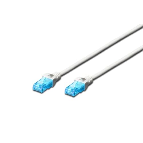 Digitus Patch Cable RJ45 UUTP Cat5e 1.00 m White  Lever