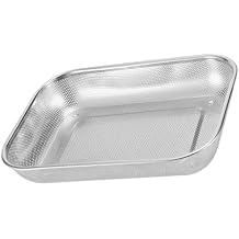 Sturdy Rectangular Stainless Steel Meshes Colander for Efficient Fruit Vegetable Draining Kitchen Strainer Option