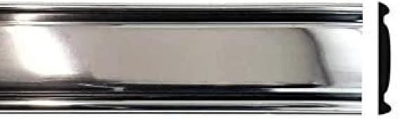 Chrome Side Body Trim Molding for use on 1973-1987 Chevy GMC C10, C20, C30, K10, K20, K30, V10, Suburban, Custom Deluxe, Silverado, Pickup Trucks - 2.25" Wide (Half Roll - 160")