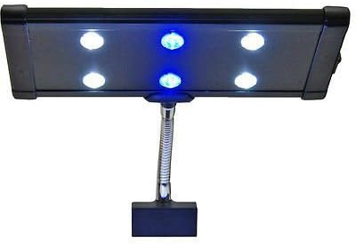 Marine Color EVO Clip 3W Aquarium LED Light Flex Clamp Nano Marine Fish Coral 6X 3 Watts