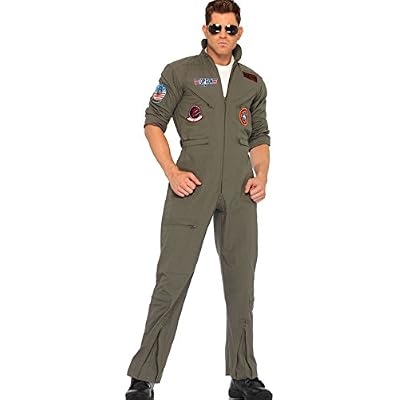 Leg Avenue Mens Top Gun Flight Suit Costume