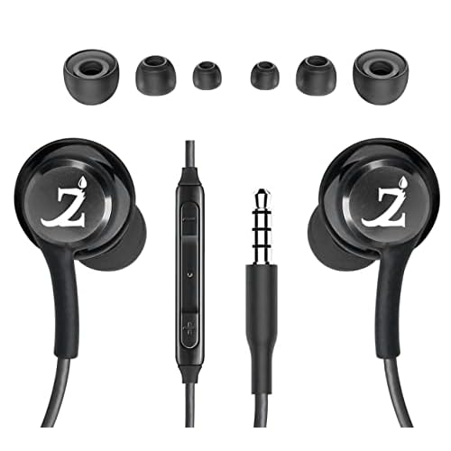 ZAMZAM PRO Stereo Headphones Compatible with Apple iPhone 131212 Pro12 Pro Max12 Mini with Hands-Free Built-in Microphone Buttons  Crisp Digital Titanium Clear Audio! 3.5mm, 18 inch