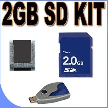2GB Micro SD Card with SD Adapter & USB Reader - Compatible with Creative Zen and Other SD MP3 Players - Accessory Bundle