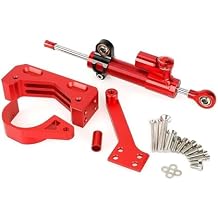 for Zero 10X Electric Scooter Steering Stabilizer Damper Front Wheel Shock Absorber Modification Bracket Kit Accessories Ulip(Red)
