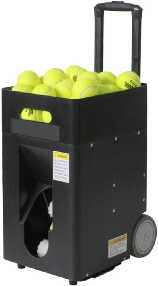 Tennis Ball Machine,Automatic Tennis Ball Throwing Launcher Machine with Remote Control & APP,Adjustable Angle,50 Ball Capacity,For Beginners Solo Training Sports