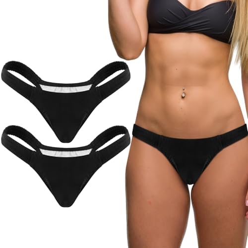 2 Pcs Thong Tucking Gaff Panties for Transgender Thick Strap Series Hidden Shaping Panties for Crossdressers