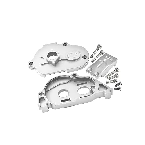 GPM For Arrma Granite 4X4 BLX Mega Monster Truck Upgrade Parts Aluminum Rear Gear Protection Motor Mount - 1 Set Silver