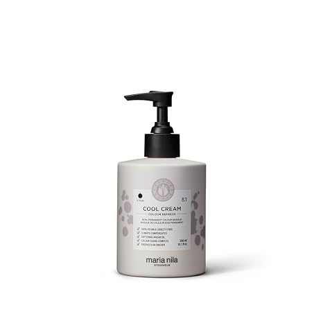 Maria Nila Color Refresh Cool Cream Hair Mask, Adds Cool Beige Tones