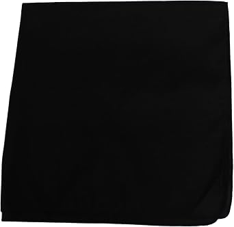 Pack of 10 Plain 100% Polyester 22 x 22 Bandanas