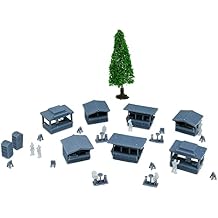 Outland Models Railway Layout Christmas Market and Figure Set 1:220 Z Scale